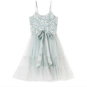 Tutu Du Monde Green and Silver Formal Dress